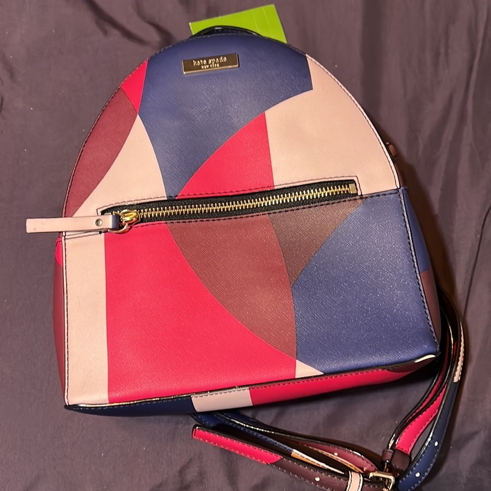 Kate Spade Laurel Way Geo Pink Mini Backpack